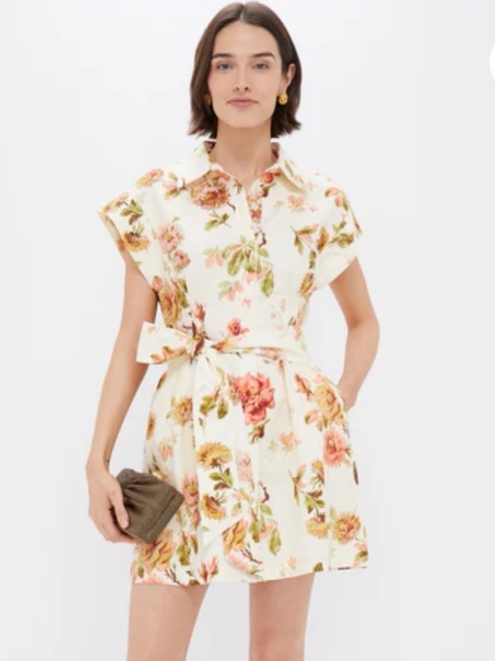 Tuckernuck Romantic Floral Callie Mini Dress EUC